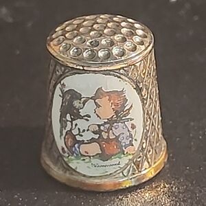 Thimble Vintage HUMMEL 1984 Limited Edition Silver Plated ars edition W. Germany